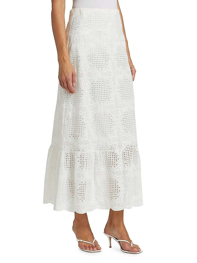 Voile Ankle-Length Skirt