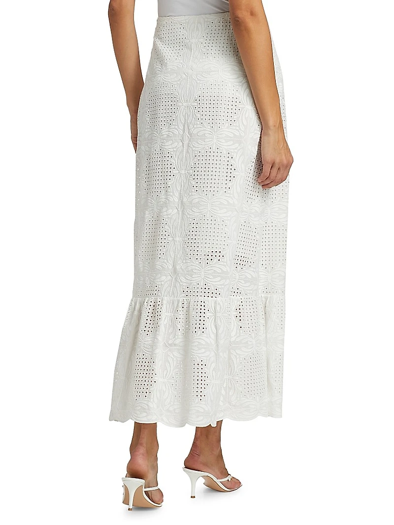 Voile Ankle-Length Skirt