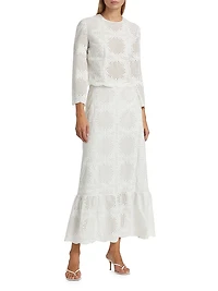 Voile Ankle-Length Skirt