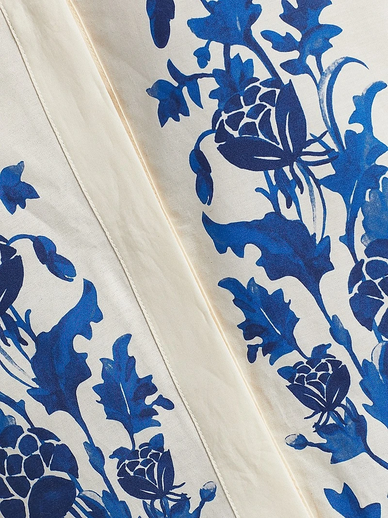 Floral Cotton-Poplin Blouse