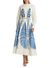 Floral Cotton-Poplin Blouse