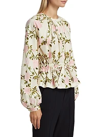 Floral Cotton Poplin Blouse
