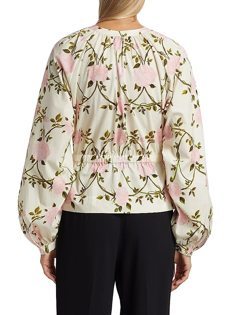Floral Cotton Poplin Blouse