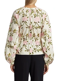 Floral Cotton Poplin Blouse