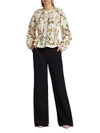 Floral Cotton Poplin Blouse