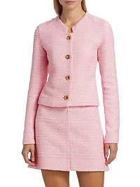 Cotton-Blend Bouclé Jacket