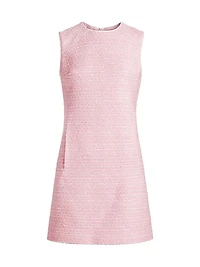 Bouclé Shift Minidress