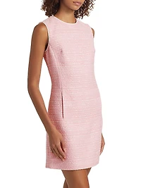 Bouclé Shift Minidress