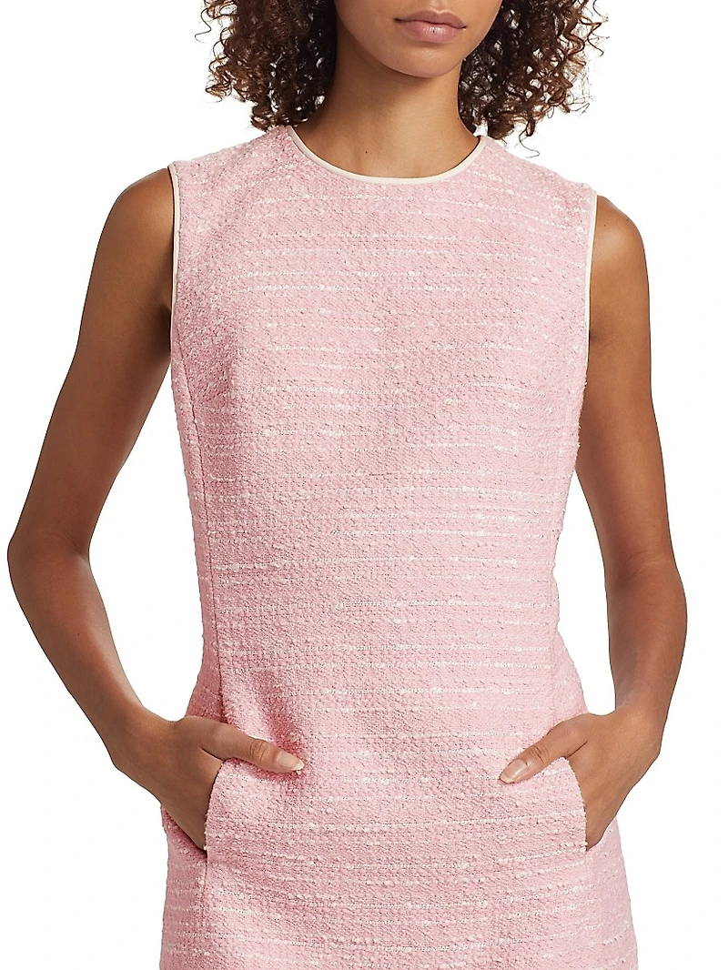 Bouclé Shift Minidress