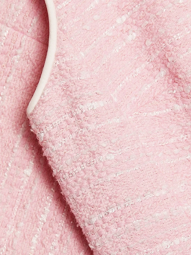 Bouclé Shift Minidress