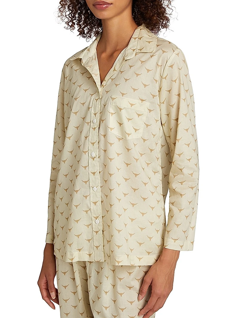 Long Horn Cotton Pajamas