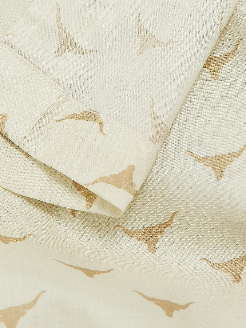 Long Horn Cotton Pajamas