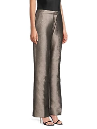 Metallic Jacquard Trousers