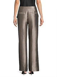 Metallic Jacquard Trousers