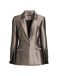 Metallic Jacquard Blazer