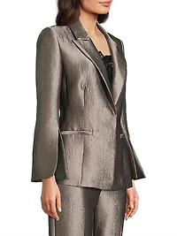 Metallic Jacquard Blazer