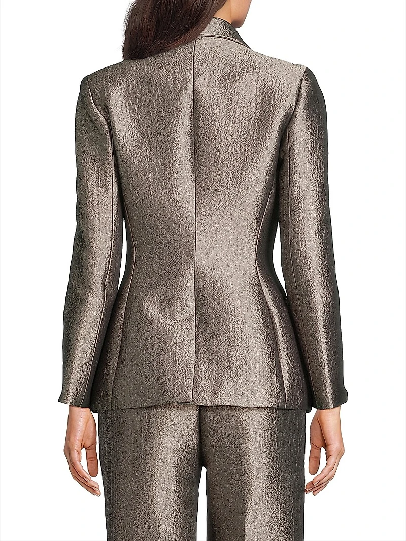 Metallic Jacquard Blazer