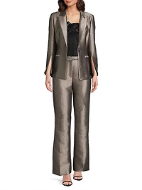 Metallic Jacquard Blazer