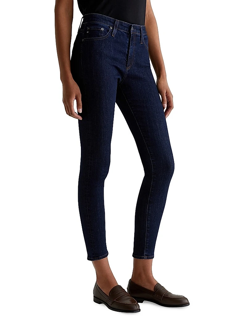 Farrah Mid-Rise Stretch Skinny Jeans