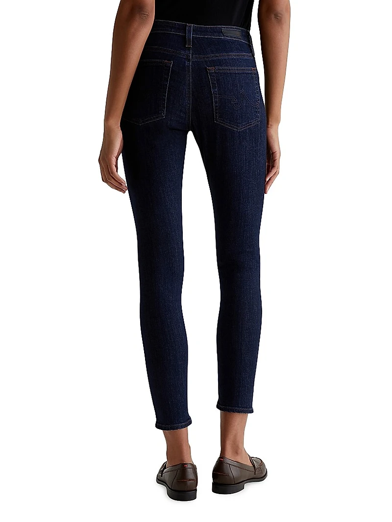 Farrah Mid-Rise Stretch Skinny Jeans