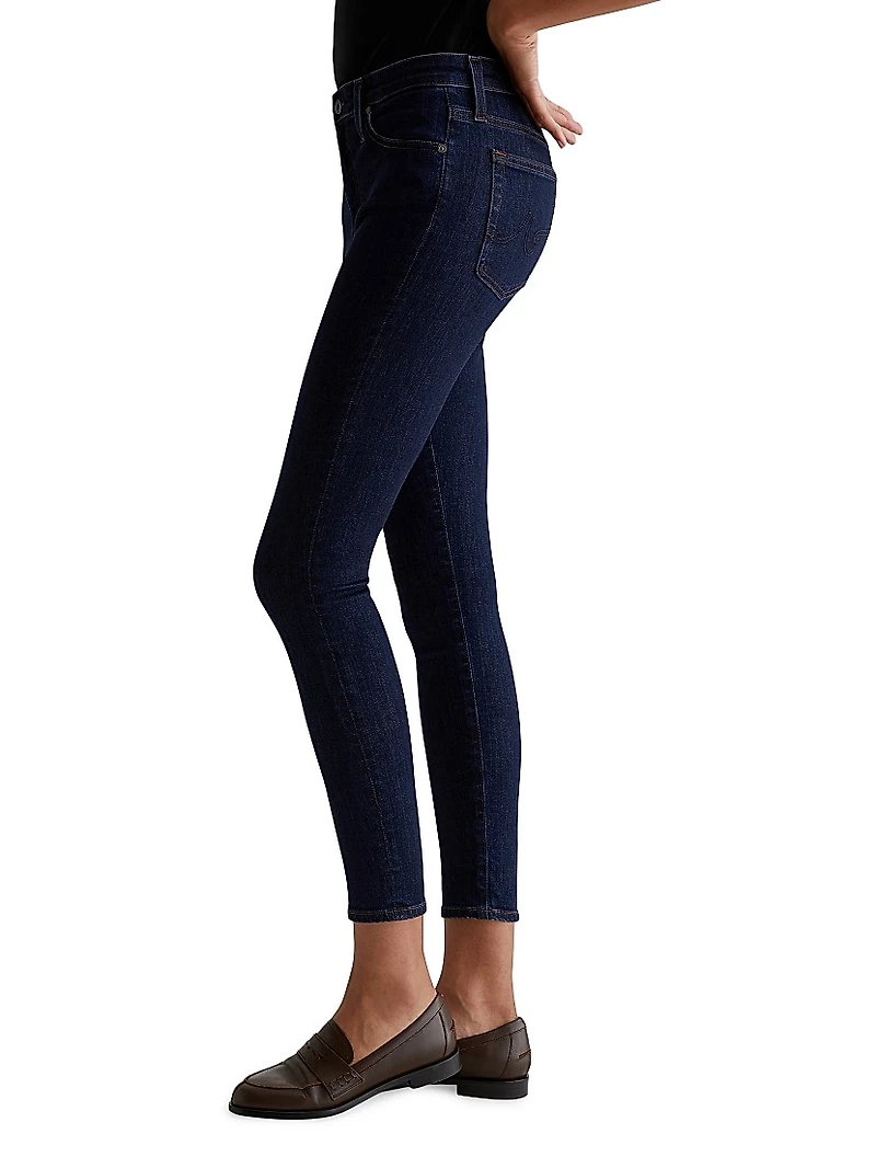 Farrah Mid-Rise Stretch Skinny Jeans