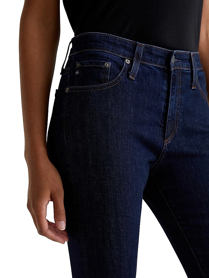 Farrah Mid-Rise Stretch Skinny Jeans