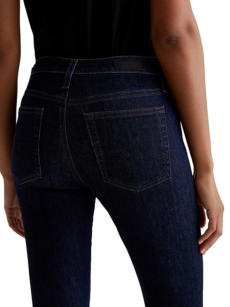 Farrah Mid-Rise Stretch Skinny Jeans
