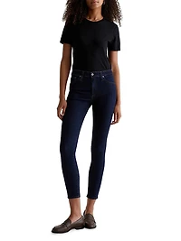 Farrah Mid-Rise Stretch Skinny Jeans