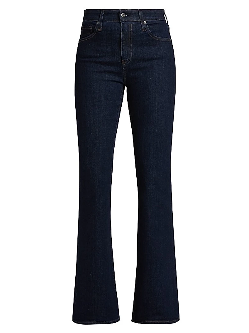Farrah High-Rise Stretch Flared Jeans