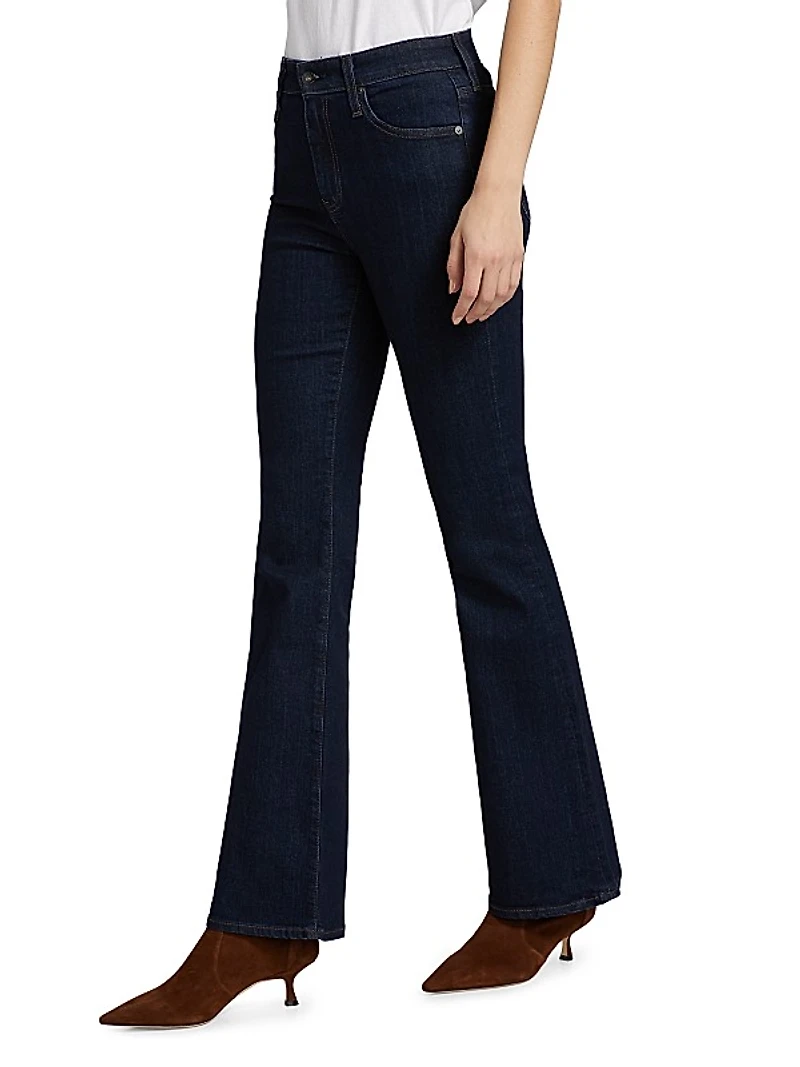 Farrah High-Rise Stretch Flared Jeans