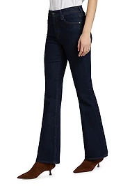 Farrah High-Rise Stretch Flared Jeans