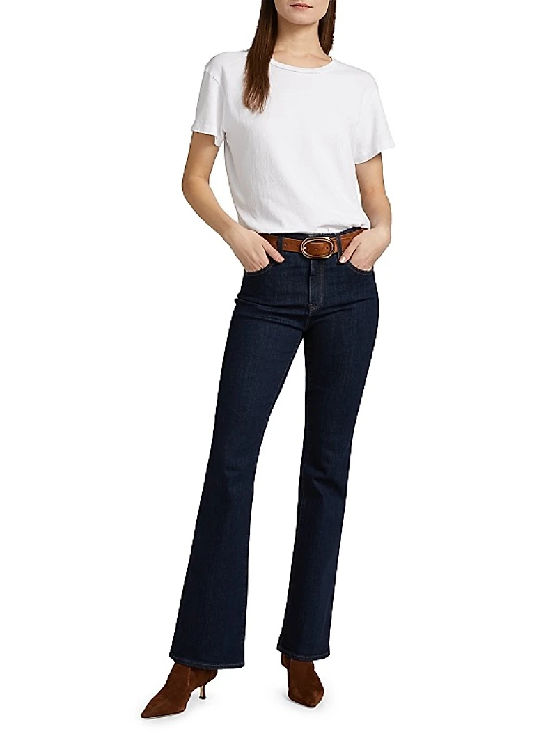 Farrah High-Rise Stretch Flared Jeans