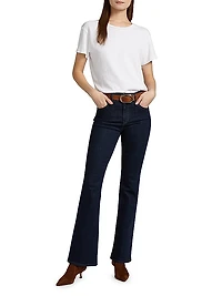 Farrah High-Rise Stretch Flared Jeans