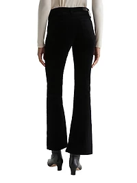 Farrah Velvet High-Rise Flared Jeans