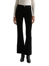 Farrah Velvet High-Rise Flared Jeans