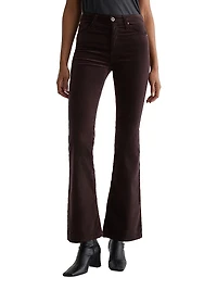 Farrah Velvet High-Rise Flare Jeans
