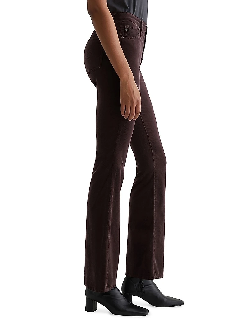 Farrah Velvet High-Rise Flare Jeans