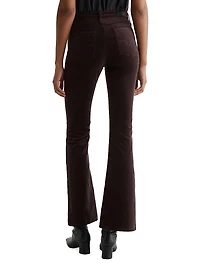 Farrah Velvet High-Rise Flare Jeans