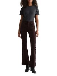 Farrah Velvet High-Rise Flare Jeans