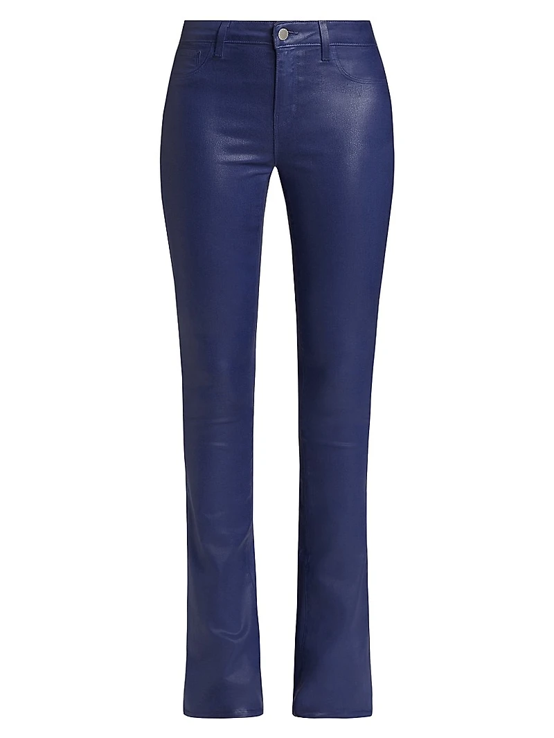 Selma Coated Denim Bootcut Jeans