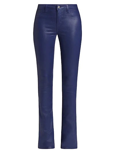 Selma Coated Denim Bootcut Jeans