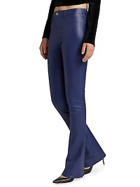 Selma Coated Denim Bootcut Jeans
