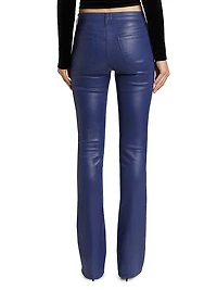 Selma Coated Denim Bootcut Jeans