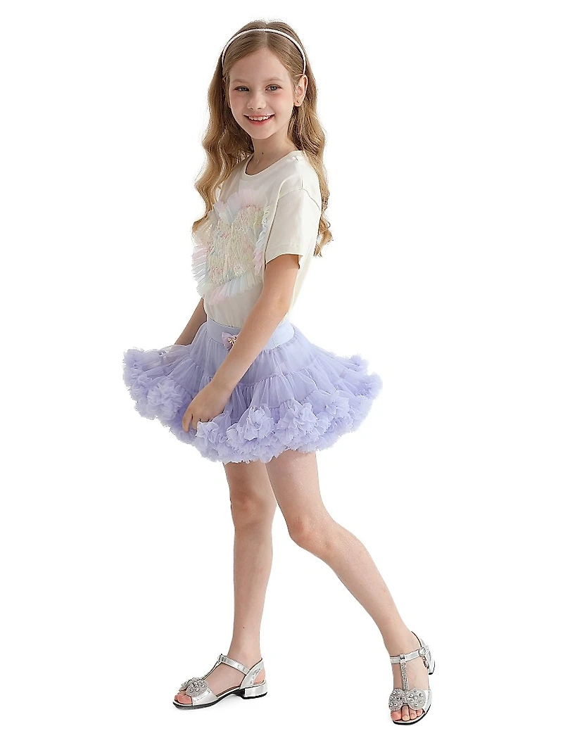 Little Girl's & Briona Heart Skirt Outfit