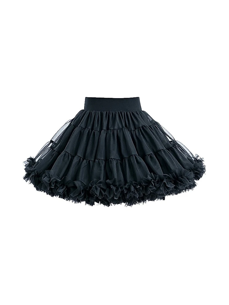 Little Girl's & Leslie Cat Skirt Outfit