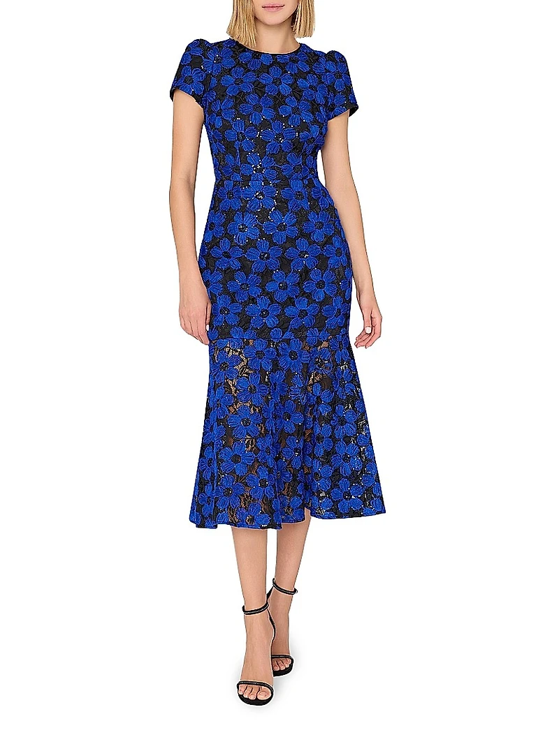 Tahlia Embroidered Mesh & Tulle Dress