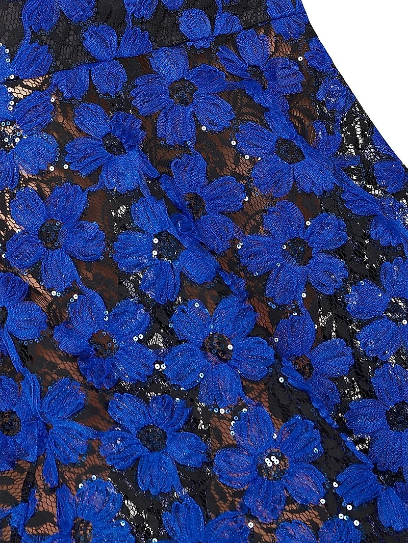 Tahlia Embroidered Mesh & Tulle Dress