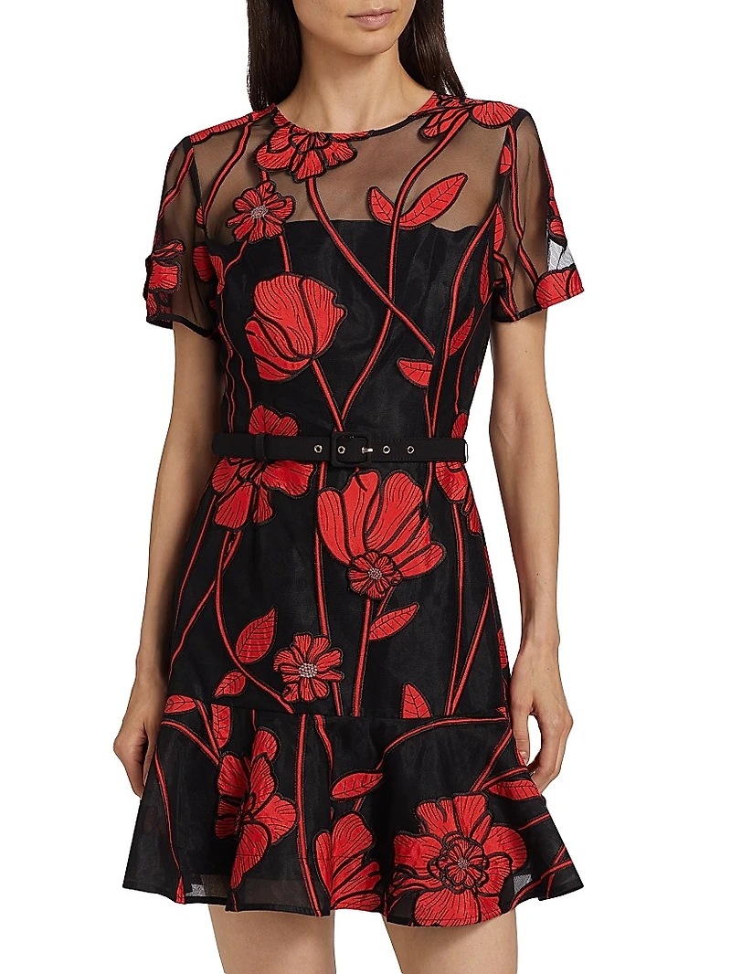 Rosie Grand Fleur Embroidered Dress