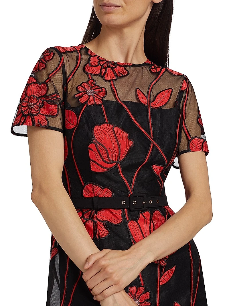 Rosie Grand Fleur Embroidered Dress