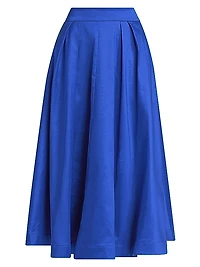Juliet Taffeta Midi-Skirt